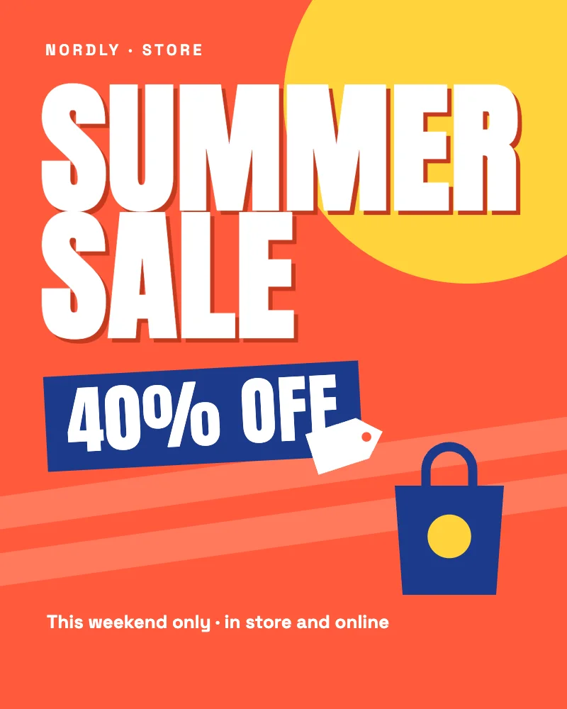 Summer sale banner, After